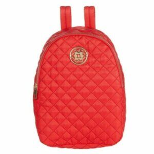 Nanette Lepore Red Quilted Nylon Backpack